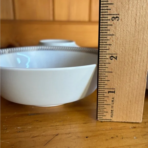 United Airlines Platinum Silver First Class Dining Bowls BO-798 Set of 4 - Picture 9 of 9